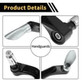 thumbnail image 3 of Protectores de Manos Universales de Aleación de Aluminio CNC de Unique Bargains - Protectores de Manillar de Alta Resistencia para Motocross ATV Scooter Tono Titanio, 3 of 7