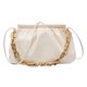 thumbnail image 1 of Sywqhk Bolso De Hombro Plisado Para Mujer Totes De Cadena Bolso De Mensajero En La Nube De Pu (Blanco) Sywqhk Para estrenar, 1 of 6