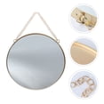 thumbnail image 6 of WHAMVOX  Bathroom Mirror Hanging Wall Decor Gold Circle Round Golden, 6 of 8