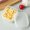 White, variant on Refrigerator Meat Freezer Storage Box | Food Grade Plastic | Airtight Leak-Proof Lid | Small Transparent Container for Meat Vegetables Fruit | 8.3x8.3x4.6cm | 1 Piece