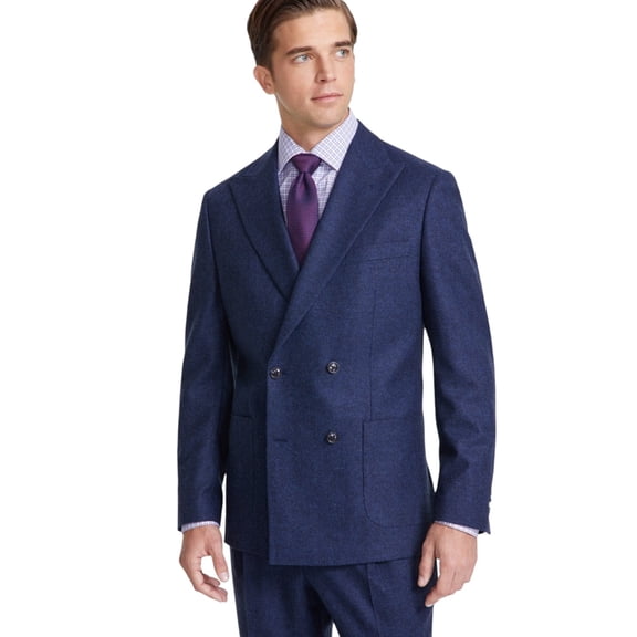 Tommy Hilfiger Mens Modern fit Double Breasted Wool Sport Coat Blazer 48 R Blue