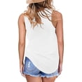 thumbnail image 3 of AherBiu Débardeurs Sans Manches Col Rond Confortables T-Shirts d'Été Décontractés Amples Blouse Quotidienne, 3 of 7