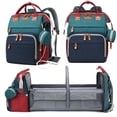 thumbnail image 1 of Mochila para pañales Astro Alan Baby con cambiador, color rojo, 1 of 7