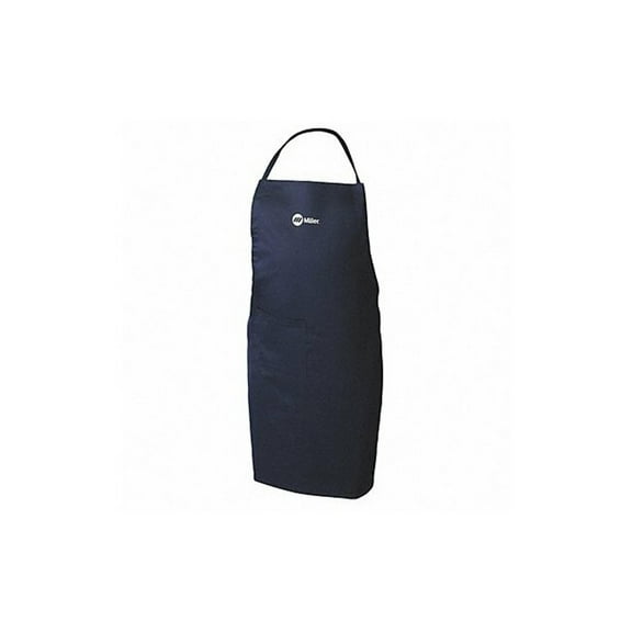 Welding Apron, Cotton, 9 oz, 35 in Length, Black, Universal