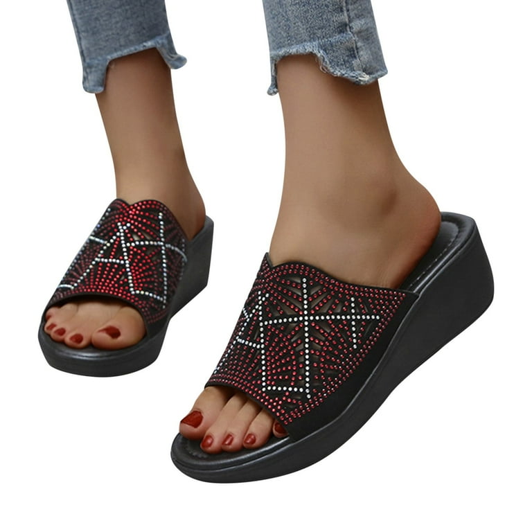 Memory foam cheap wedges shoes