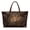 Brown - Leather Lion Daisy, variant on ZUXONGSY Leather Highland Cow Print Top Handle Bag for Women Pu Leather Top Handle Tote Bag Casual Satchel Handbags with Zipper for Shopping Work