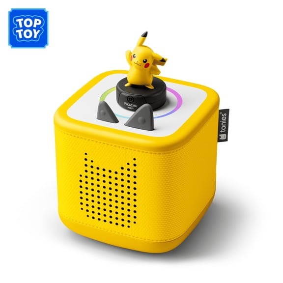 tonies Toniebox 2 Screen-Free Audio Player Starter Set with Pokemon Pikachu, Age Group 5 , Yellow
