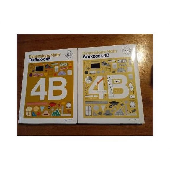 Pre-Owned Dimensions Math 4B SET -- Textbook 4B and Workbook 4B Paperback