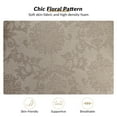 thumbnail image 3 of Wooden Chair Upholstered Armchair Wingback and Turned Legs Lounge Single Sofa Soft Foam Home Living Room Bedroom Brocade, 3 of 8