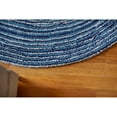 thumbnail image 4 of Ripple Blue Mix Cotton Rug 8' Round, 4 of 5