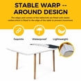 thumbnail image 4 of Dogs Showering Table Cloths for 6 Foot Rectangle Tables, Modern Abstract Art Funny Animals Patio Waterproof Elastic Fitted Tablecloths, Washable Rectangular Table Cover for Camping, 4 of 8