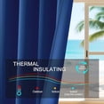thumbnail image 3 of XUEYU Blackout Curtains for Bedroom 72 Inch - Window Curtains Blackout with Grommets Thermal Insulated Room Darkening Light Blocking for Living Room Windows, 2 Panels,Navy, 3 of 7