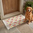 thumbnail image 6 of Area Rug with Tassels 2' x 3', Summer Orange Crab Yellow Lemon Kitchen Runner Rug for Hallway Bedroom Throw Rugs, Abstract Marine Life Soft Door Mat for Bathroom Entrance Living Room, 6 of 9
