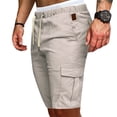thumbnail image 2 of zuwimk Shorts For Men,Men's Cool Straight Fit Flat Front Shorts White,XL, 2 of 5