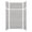 Grey Beach Subway Tile, variant on Transolid Swkx48367224 Saramar 48" W X 36" D X 96" H Six Panel Shower Wall Kit - Grey
