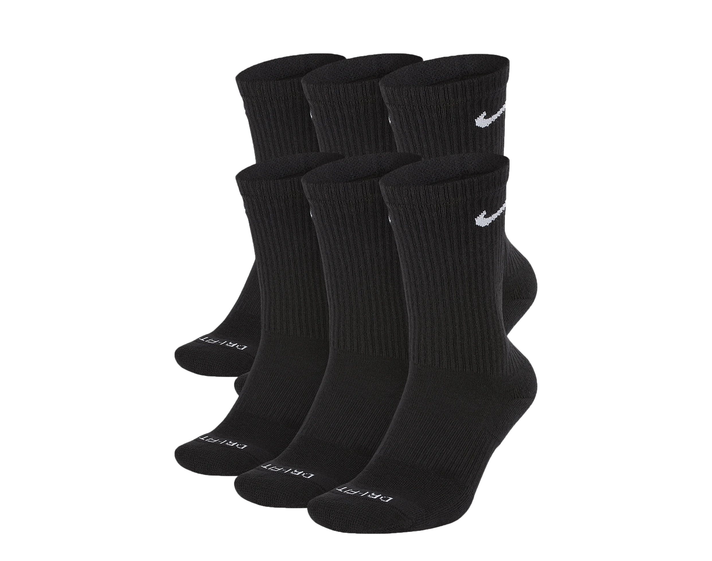 Nike Nike Everyday Plus Cushion Crew Black/White Socks 6 Pair Pack