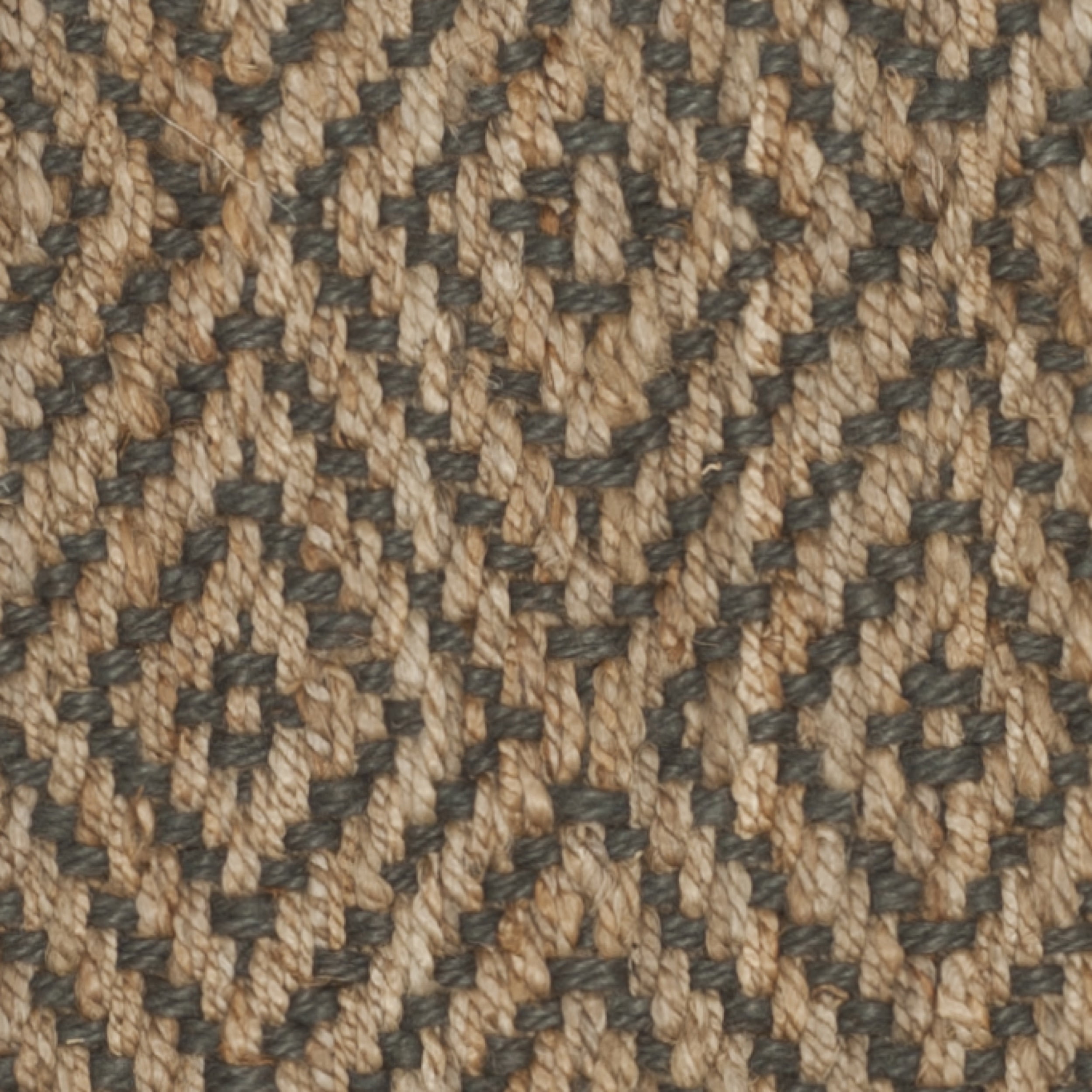 SAFAVIEH Natural Fiber Emory Geometric Jute Area Rug, Natural/Grey, 5' x 5' Square