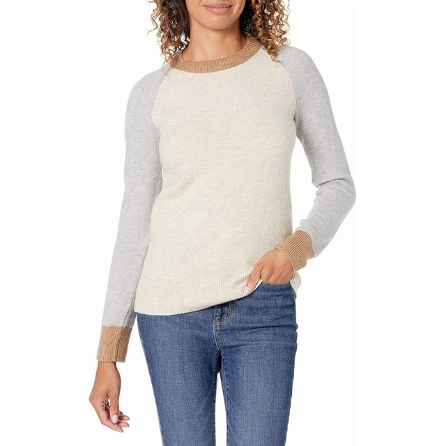 walmart Essentials Womens Classic-fit Soft-Touch Long-Sleeve Crewneck Sweater