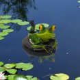 thumbnail image 4 of CARRFA Floating Resin Frog Figurine Pond Decor, Water Floating Frog Ornament, Animal Gardening Gifts for Home Yard Garden Pond Decoration, 4 of 10