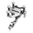 thumbnail image 1 of Soporte para teléfono de bicicleta, fácil de instalar, a prueba de golpes, ajustable, clip para teléfono de motocicleta Plata, 1 of 7