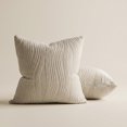 thumbnail image 5 of Unique Bargains 2Pcs Wave Textured Pillow Cover Jacquard Cushion Cases Light Grey 18"x18", 5 of 6