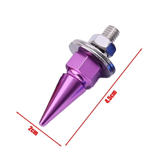 4-1pcs M6 Threaded Tips Screw Car Modified Fasteners Fender Washer Bumper Engine Screws License Plate Aluminium Alloy Bolts
