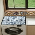 thumbnail image 4 of ZIATUBLES Washing Machine Top Dust Cover Pad Anti-Scratch Washer Dryer Top Protector Mat Water Resistant Laundry Room Kitchen Home Decor Accessories, 24 x 19.7 Inch, Tropical Leaf, 4 of 7