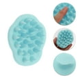 thumbnail image 3 of Unique Bargains 1 Pc Petal Shape Hair Shampoo Brush for Head Massage 3.86"x3.27"x2.48" Blue, 3 of 6