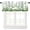 Landscape-6, variant on Green Forest Tree Valance Curtain Pine Coniferou Trees Forest Watercolor Style Rod Pocket Valance Window Treatments Short Curtains for Kitchen Farmhouse Decor 54x18inch