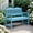 blue, variant on Weather-Resistant Poly Lumber Patio Loveseat, 2-Person Outdoor Bench with Slatted Design, Ideal for Garden, Porch, Yard, Park, Backyard Seating,Blue