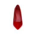 thumbnail image 5 of BLISSFUL STEP Women's Pointed Toe Stiletto Heels Sandal Pumps Red 5.5, 5 of 7