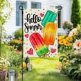 thumbnail image 2 of Summer Garden Flag Popsicles Double Sided 12x18 Inches Small Burlap Seasonal Welcome Yard Decoration for Outside Porch CF1813-12, 2 of 6