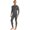 Grey, variant on Linjinx Men's Spandex Long Sleeve High Neck Full Body Gymnastics Unitards One Piece Thermal Bodysuit Costume Black L