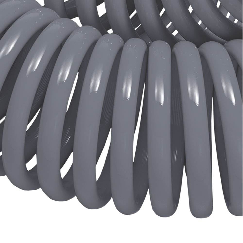 Orbit 50' Gray Coil Hose w/8-Pattern Plastic Nozzle