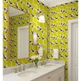 thumbnail image 3 of S4Sassy Peel & Stick Vinyl Wallpaper, Lemon Print Wallpaper Contact Paper Waterproof - Yellow, 25"X 120", Removable Walls Covering For Kids Room Wall Decor, Baby Room, Playroom, 3 of 8