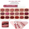 thumbnail image 4 of 18 Color Nude Brown Lips Tint Mud Makeup Latte Coffee Lip Glaze Cosmetics Matte Velvet Lip Gloss Waterproof Liquid Lipstick, 4 of 5