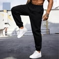 thumbnail image 2 of Dresfit Linen Pants for Men Drawsring Baggy Joggers Elastic Waist Cuffed Yoga Sweatpants Loose Lightweight Big and Tall Beach Jogger Pants with Pockets M, 2 of 6