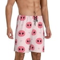thumbnail image 2 of Naloa Pig Noses Men's Short Pajama Pants, Lounge Comfort Shorts with Elasticized Waistband and Side Pockets - Medium, 2 of 9