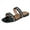 Black, variant on Women's Slides Sandals Flat Summer Sparkly Rhinestone Sandals Dressy Casual Slip on Slide Slippers Black