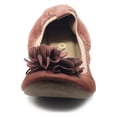 thumbnail image 3 of Ollio Women's Shoes Faux Suede Decorative Flower Slip On Comfort Light Ballet Flat ZY00F55, 3 of 6