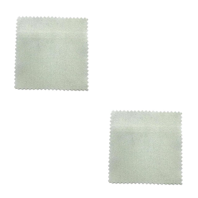 Ounissouiy Paño de limpieza de joyas de oro de 100 piezas, de pendientes de doble cara, suministros de mantenimiento de limpieza Gris claro 2piezas