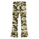 thumbnail image 5 of Pantalones largos con estampado de camuflaje para niñas, forro polar cálido, leggings casuales ligeramente acampanados, traje para niñas de 5 a 16 años., 5 of 6