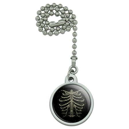 

Rib Cage Skeleton Bones Stars Galaxy Ceiling Fan and Light Pull Chain
