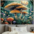 thumbnail image 2 of Fenyluxe  Mushroom Tapestry Floral Plant Tapestries Aesthetic Moon Butterfly Tapestry Botanical Flowers Tapestry Vintage Green Tapestry Wall Hanging for Bedroom 40x60inch, 2 of 6