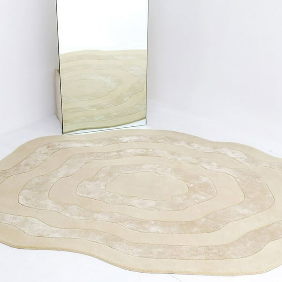 Ramsha Decorative Unshaped Multi Color 6x10 Handmade Area Rug - HTWV 91