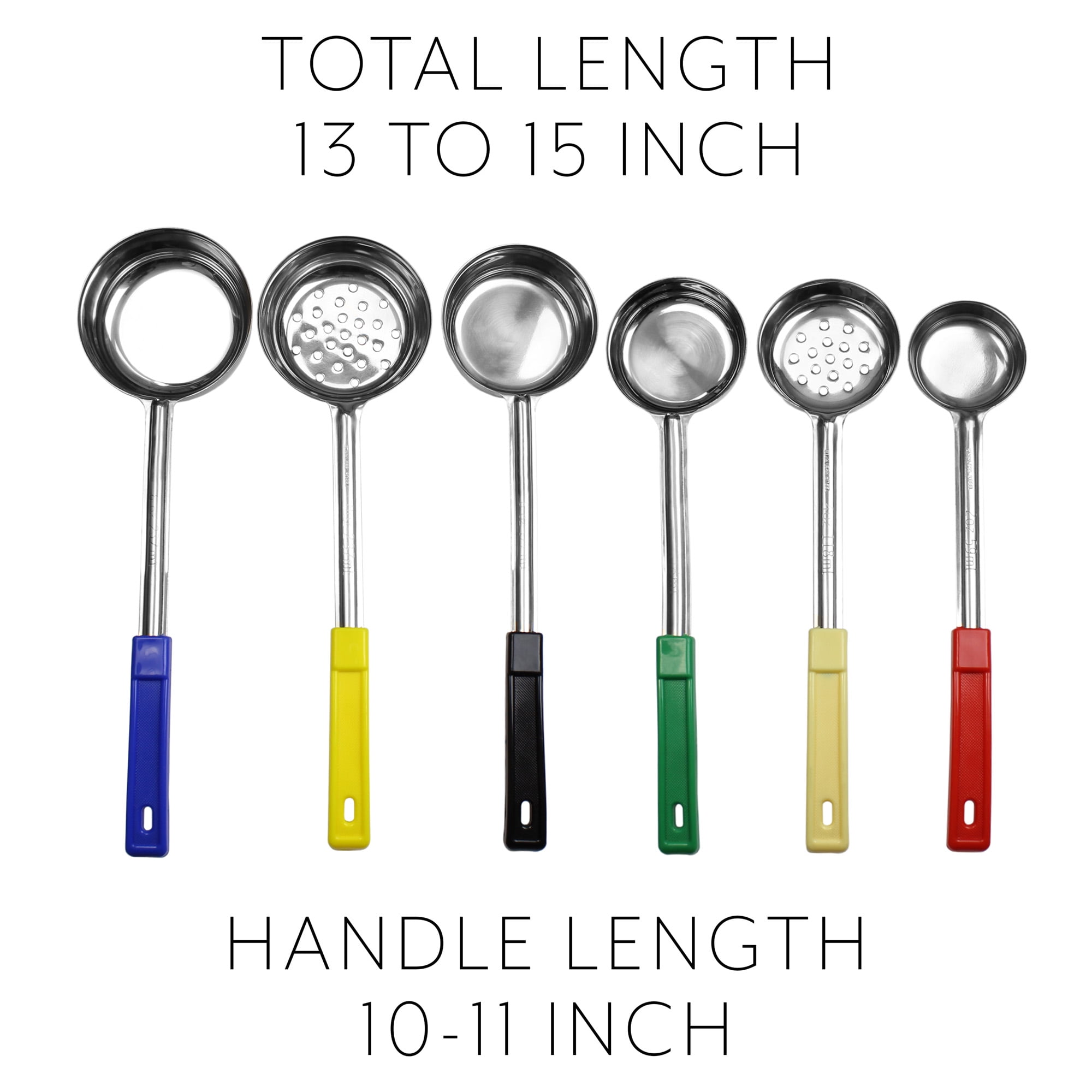 DOITOOL Glass Measuring Cup Portion Control Serving Spoon 6 Ounce Stainless  Steel Measuring Scoop Handle Water Ladle Soup Sauce Serving Spoon for Home