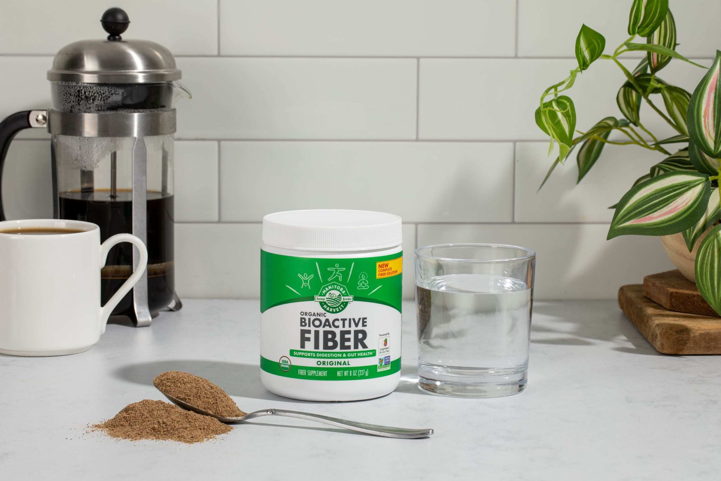 Manitoba Harvest Organic Bioactive Fiber Supplement with Psyllium Husk, 8 oz (227 g), 28 Servings