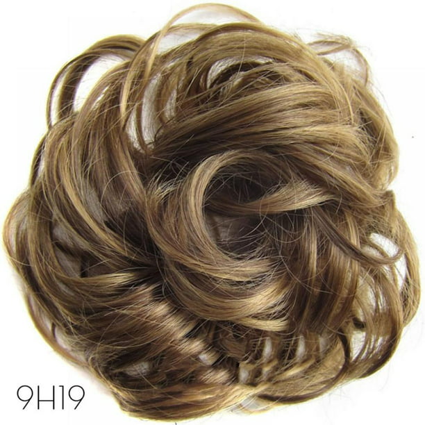 Elastic Hair Scrunchies Extensions Synthetic Chignons Wrap Ponytail Hair  Tail High-Temperature Filament Fake Hair Bun for Women Girls Multicolor -  