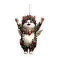 thumbnail image 1 of Rose 2D Flat Decorative Pendant Car Rearview Mirror Backpack Decoration Small Accessories Pendant, 1 of 3