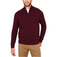 thumbnail image 1 of Nautica Mens Cable Sleeve Pullover Sweater, Red, LRG MEDREG, 1 of 1